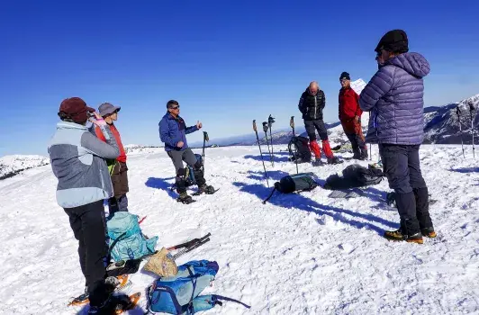 Plo Del Naou-Briffing avant les recherches Rando65